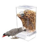 No-Mess Acrylic Bird Feeders, Waterer and Automatic Feeder.